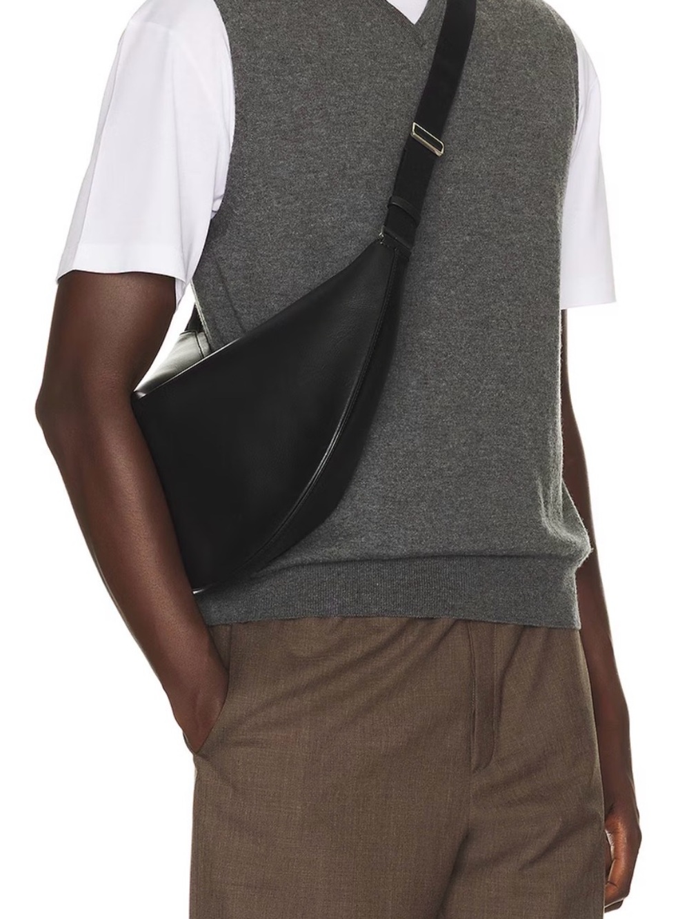 The row Crossbody Crescent Bag